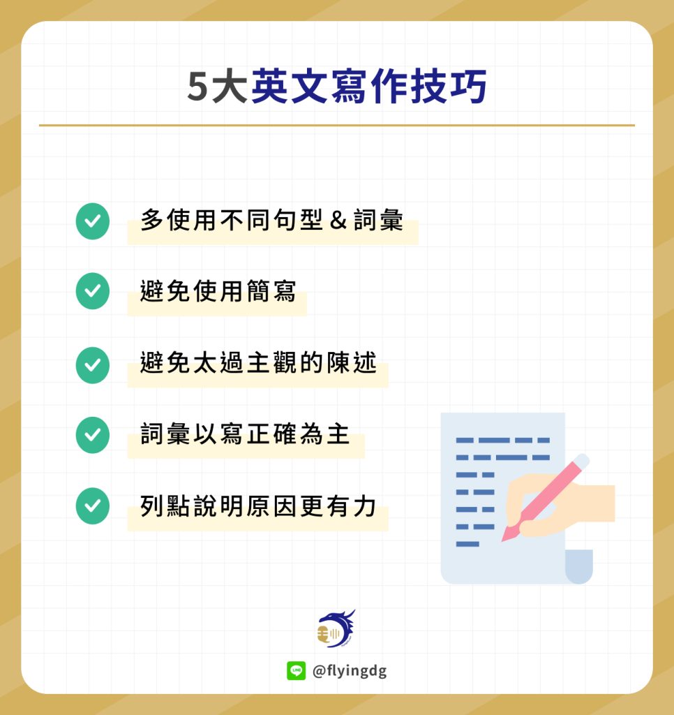 多益寫作練習全攻略:5大高分技巧提升你的英文寫作能力